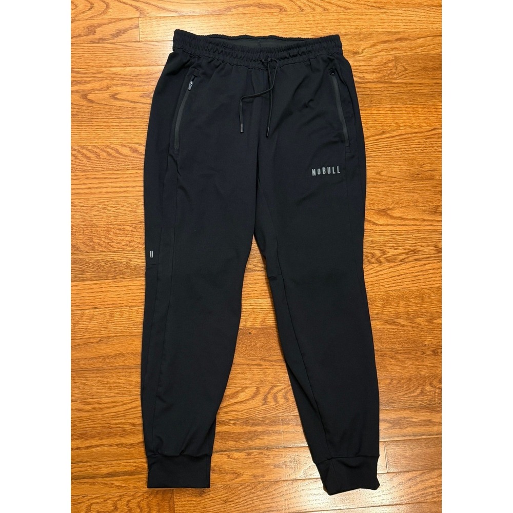 NOBULL Joggers Pants Mens Medium 28" Black Athletic Training Gym Stretch